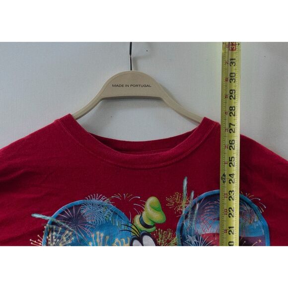 Vintage Disney Mickey and Friends Disney World Florida T-Shirt Red Size L - Picture 4 of 5